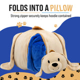 Sharewood Forest Friends Snugible Dougie the Dog Kids Size | Blanket Hoodie & Pillow