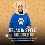 Sharewood Forest Friends Snugible Dougie the Dog Kids Size | Blanket Hoodie & Pillow