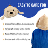 Sharewood Forest Friends Snugible Dougie the Dog Kids Size | Blanket Hoodie & Pillow