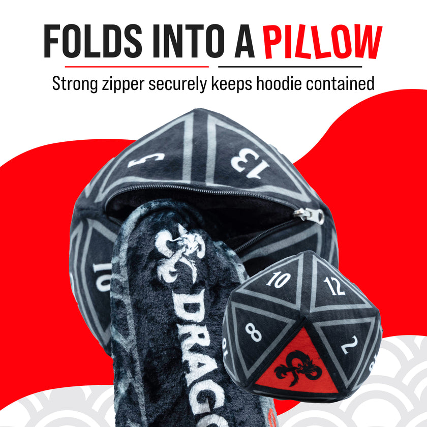 Hasbro | Dungeons & Dragons Snugible 2-in-1 Blanket Hoodie & Pillow