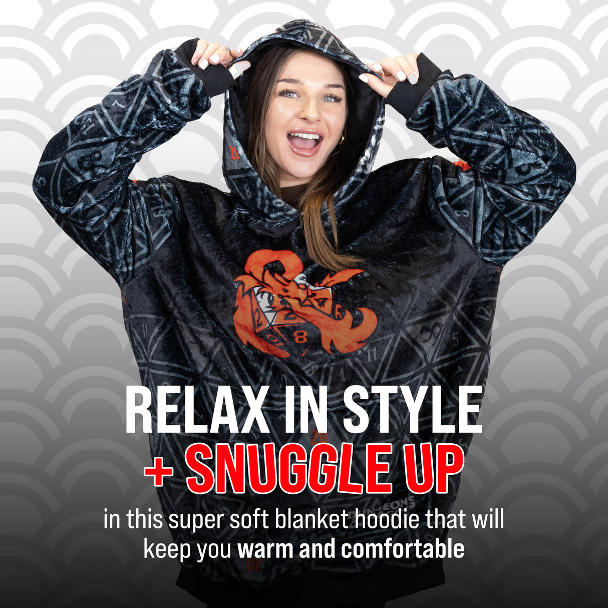 Hasbro | Dungeons & Dragons Snugible 2-in-1 Blanket Hoodie & Pillow