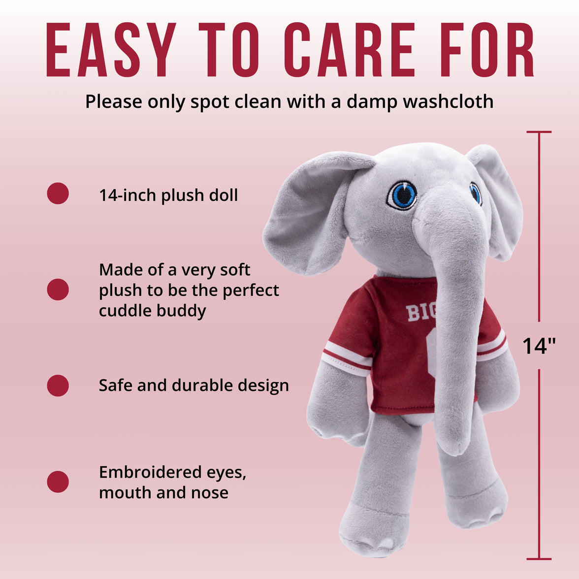 University of Alabama Big All 14 Inch Plush Figure "Wholesale"