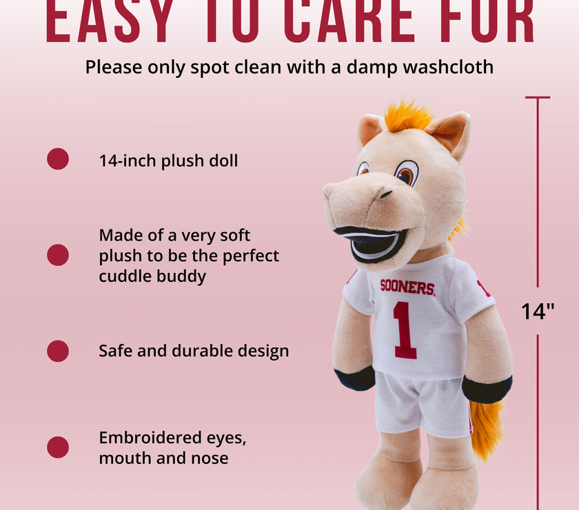 University Of Oklahoma Sooner 14 Inch Plush Figure "Wholesale"