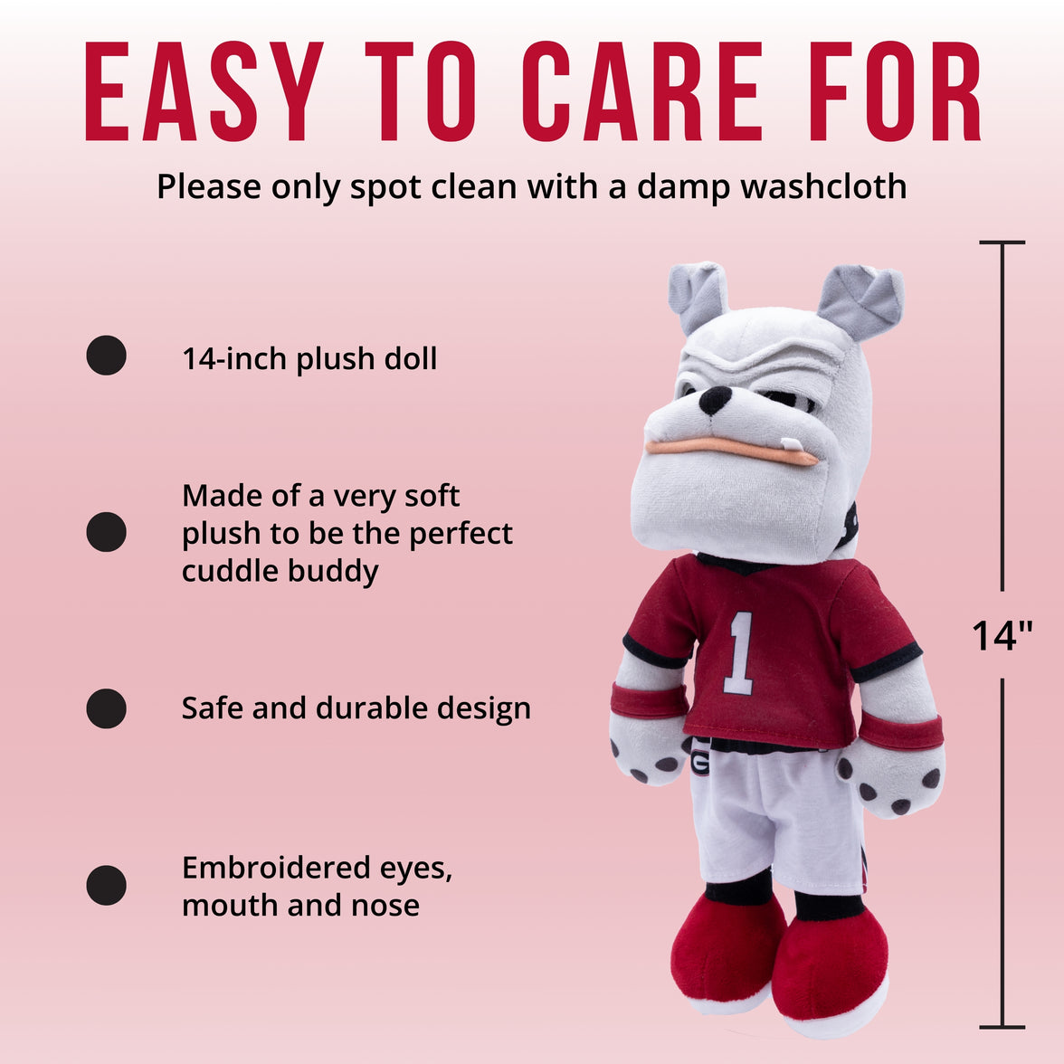 University of Georgia Hairy Dawg 14 Inch Plush Figure "Wholesale"