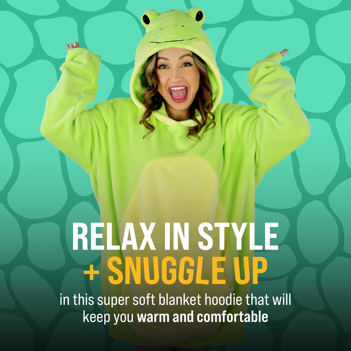 Fren Frog Snugible 2-in-1 Blanket Hoodie & Pillow