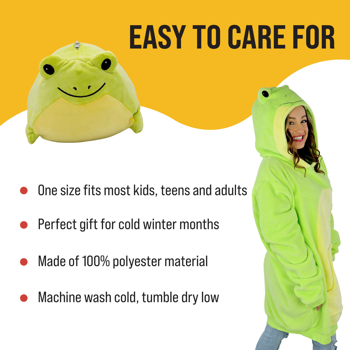 Fren Frog Snugible 2-in-1 Blanket Hoodie & Pillow