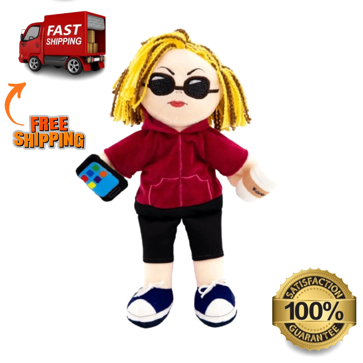 Taylor Toy Karen Hand Puppet – Funny Sassy Doll for Kids & Adults, Gift Toy