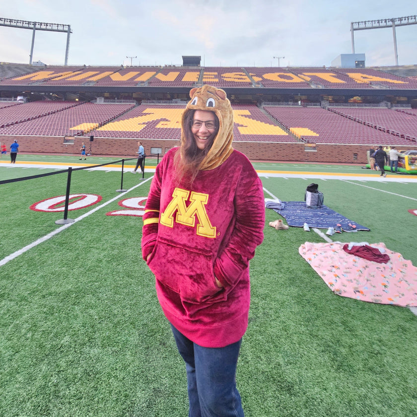 University of Minnesota Gophers Goldy Snugible 2-in-1 Blanket Hoodie & Pillow