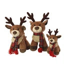 Christmas Randall Reindeer Plush , Holiday Stuffed Animal Gift Decor 12"