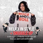 Hasbro Monopoly Rock & Roll Snugible Hoodie Blanket 2in1 Plush Pillow
