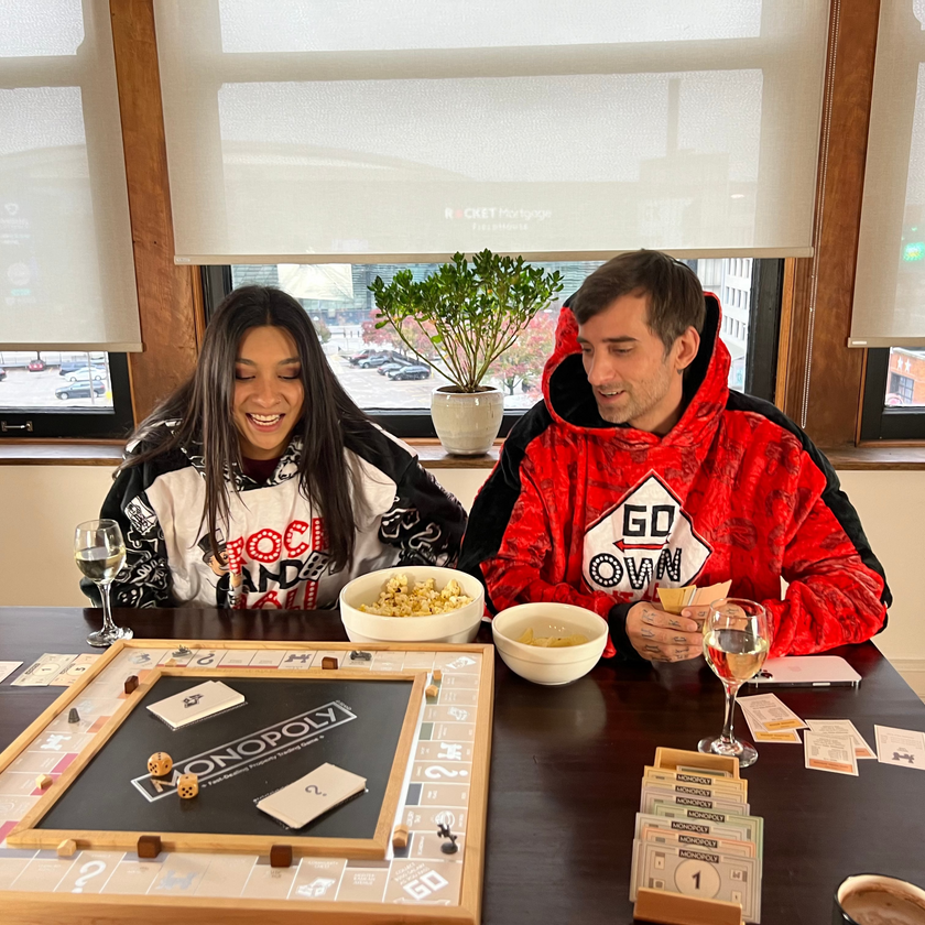 Hasbro | Monopoly Rock & Roll Snugible | Blanket Hoodie & Pillow