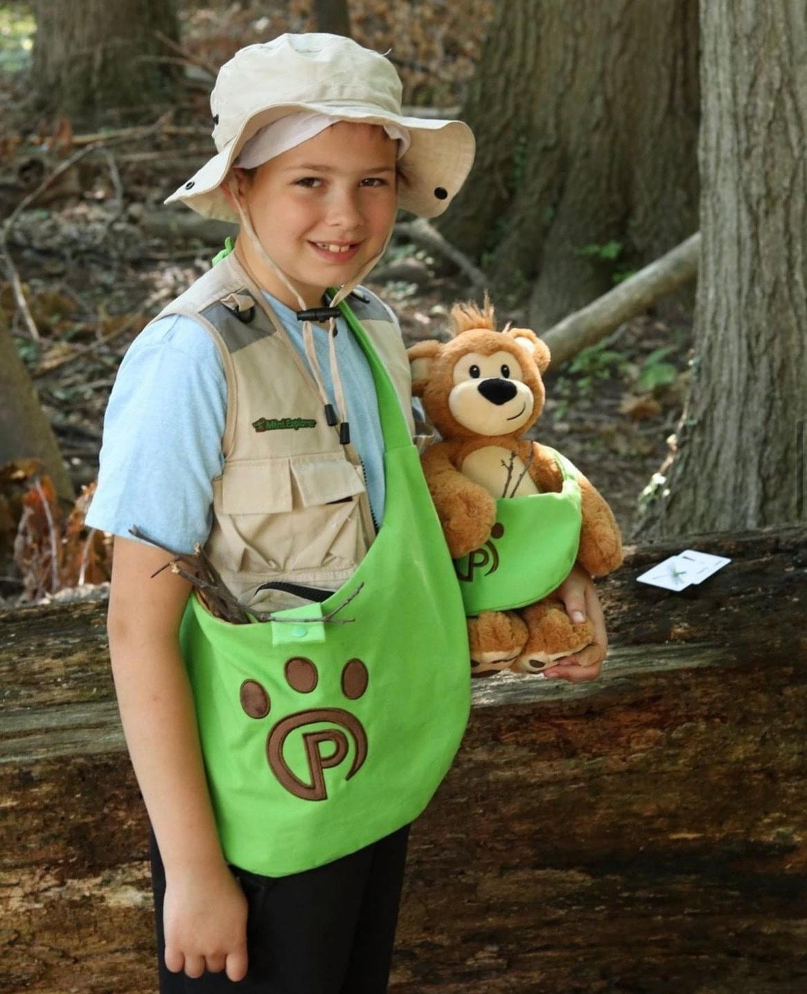 Pawley the Teddy Bear | 14" Stuffed Animal with Matching Bags