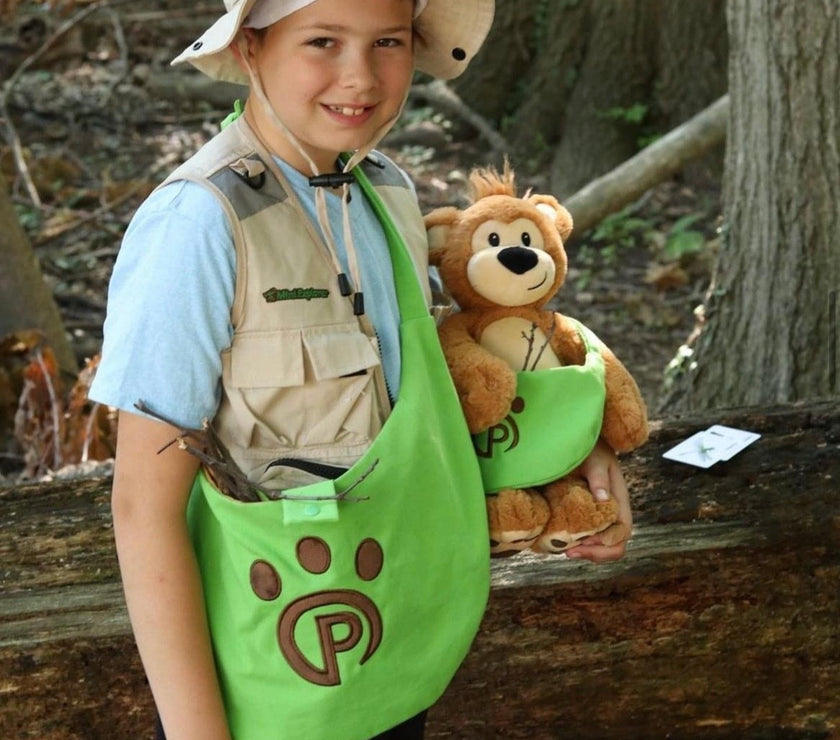 Pawley the Teddy Bear | 14" Stuffed Animal with Matching Bags