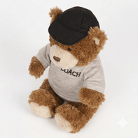 Johnny Teddy Bear Plush 11" Coach Career Stuffed Animal Cute Kids Toy