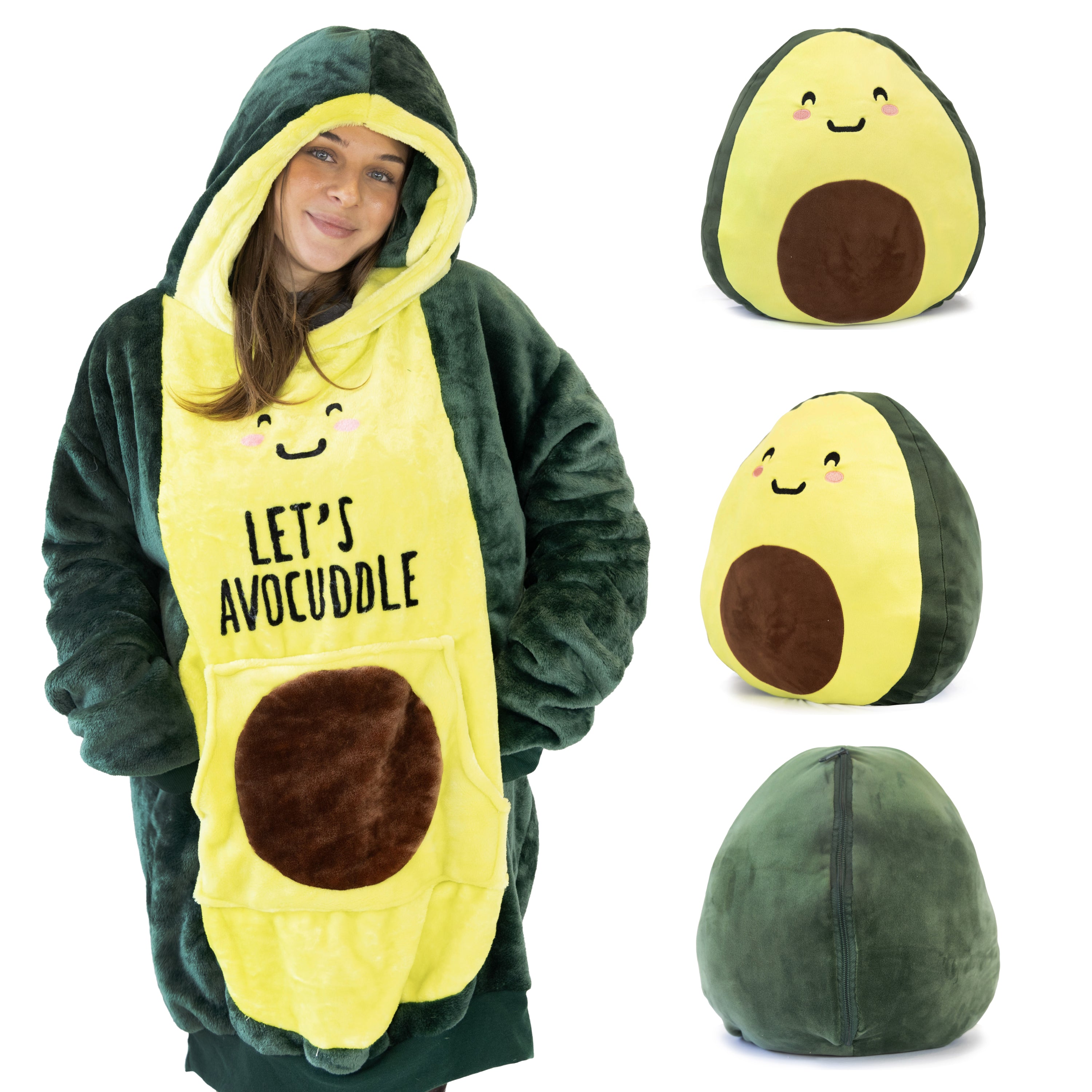 Avocado Snugible 2-in-1 Blanket Hoodie & Pillow