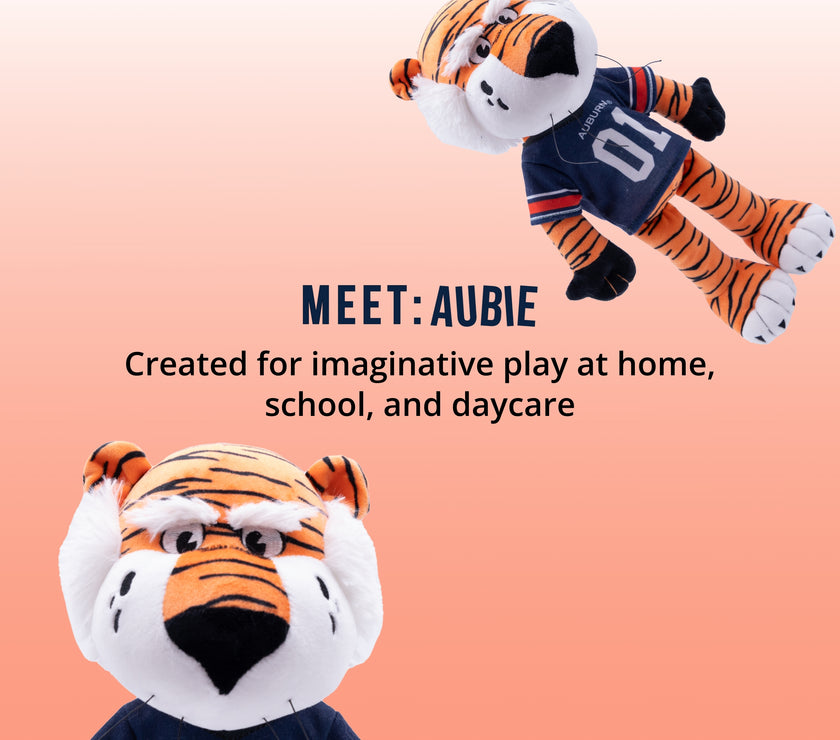 Auburn University Aubie the Tiger 14 Inch Plush Figure "Wholesale"