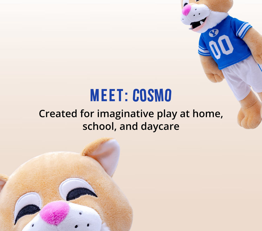Brigham Young University Cosmo The Cougar 14 Inch Plush Figure "Wholesale"