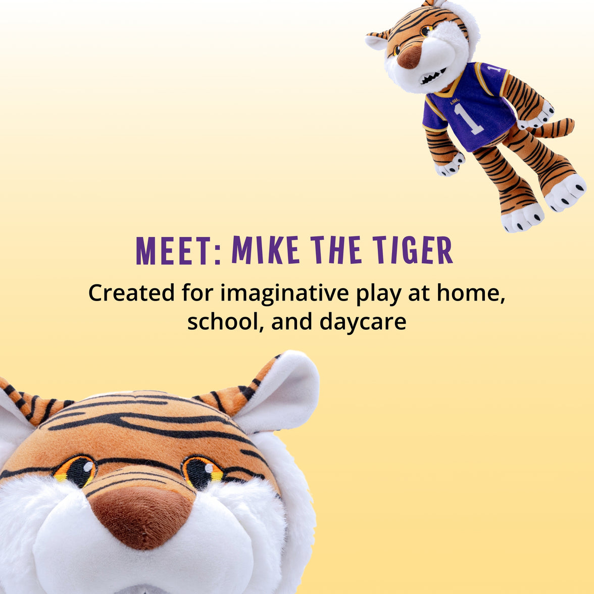 Official 14-inch LSU Mike the Tiger Plush Doll – Roar with Pride!