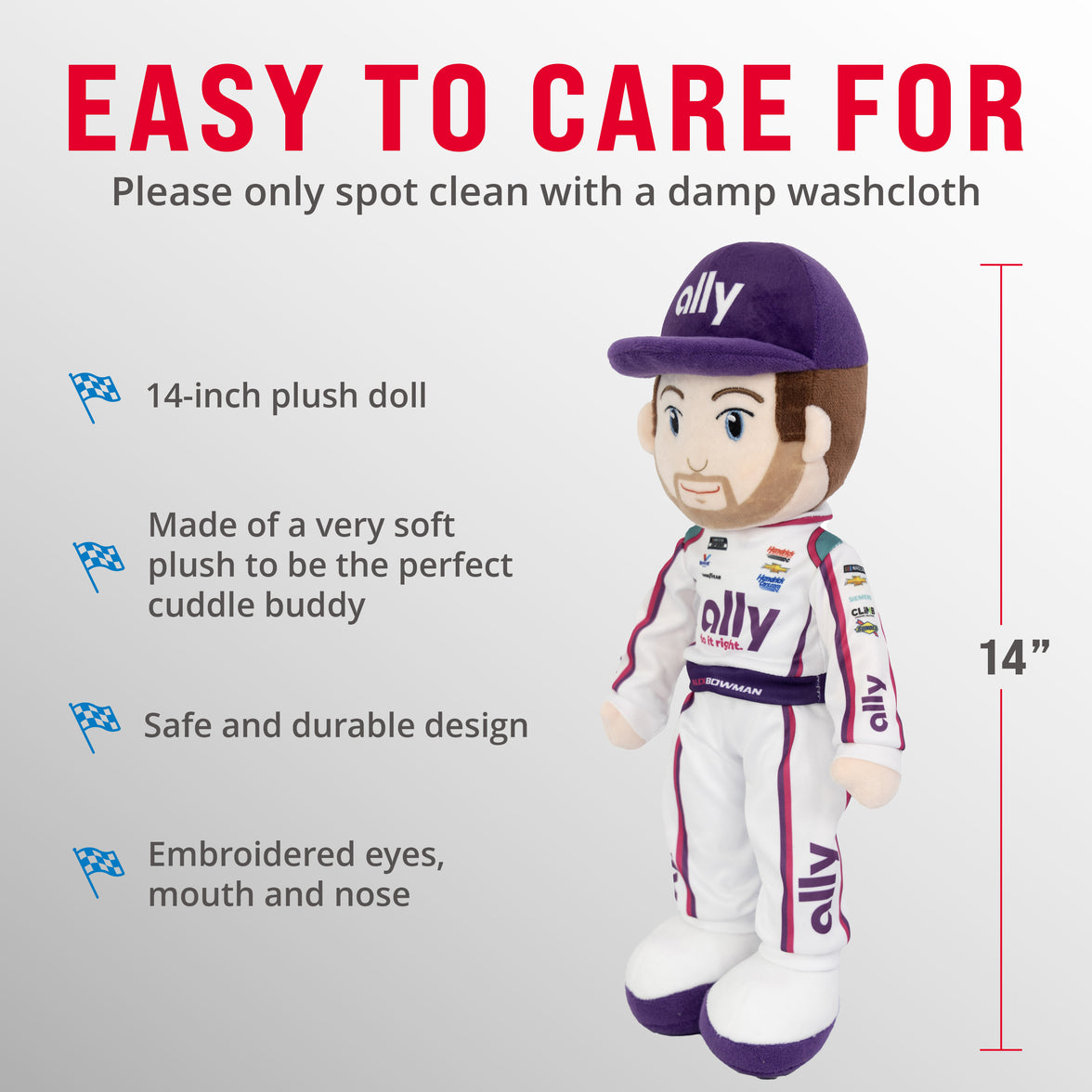 NASCAR | Hendrick Motorsports Alex Bowman 14" Plush Figure