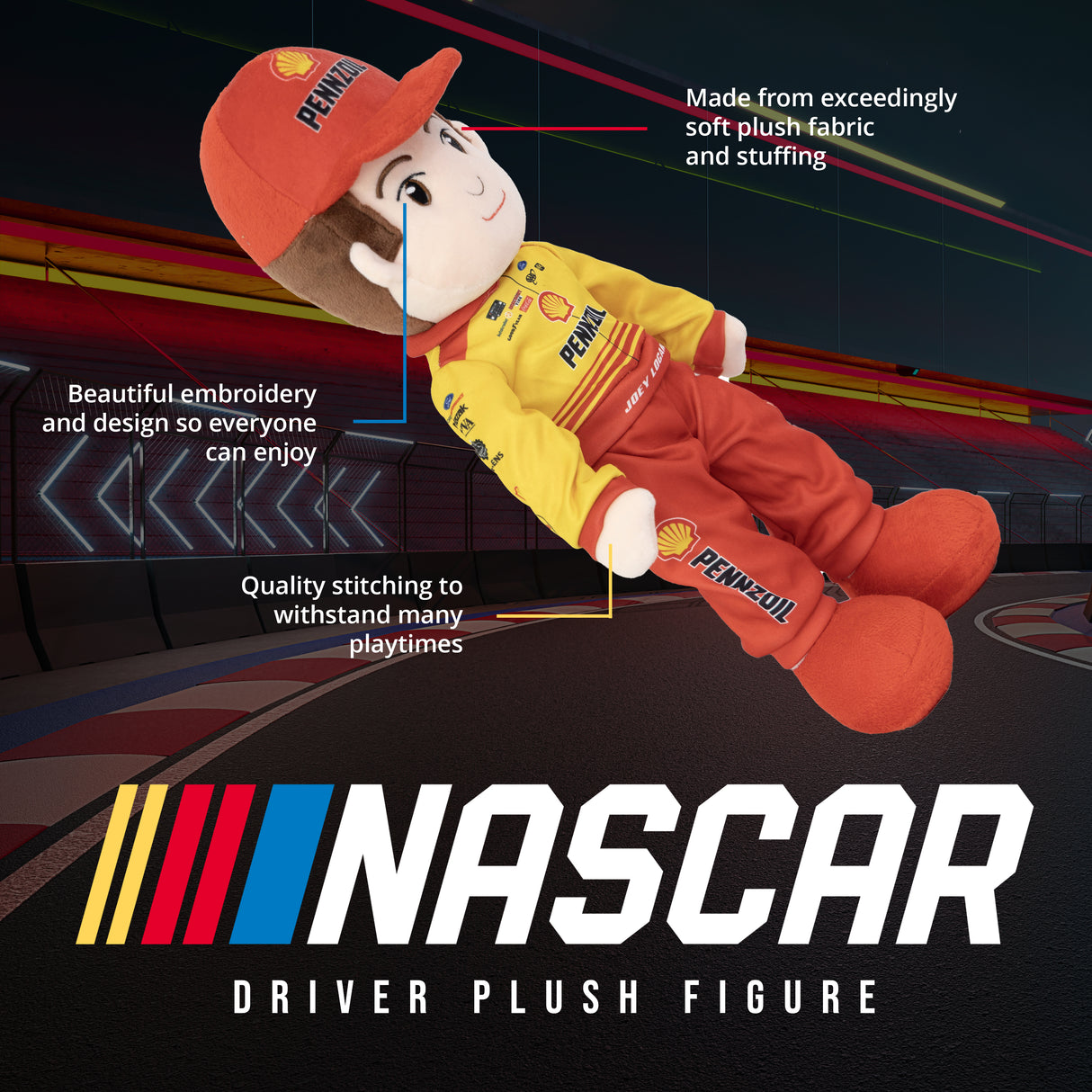 NASCAR | Team Penske Joey Logano 14” Plush Figure