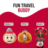 Ohio State University Brutus the Buckeye Snugible 2-in-1 Blanket Hoodie & Pillow