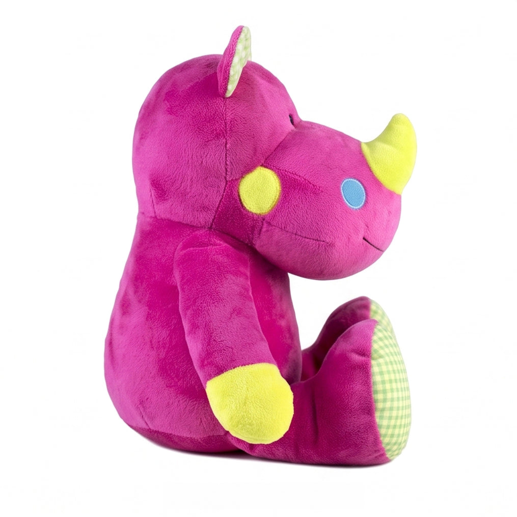 "Ryan" the 15in Valentines Day Bright Striped Rhino