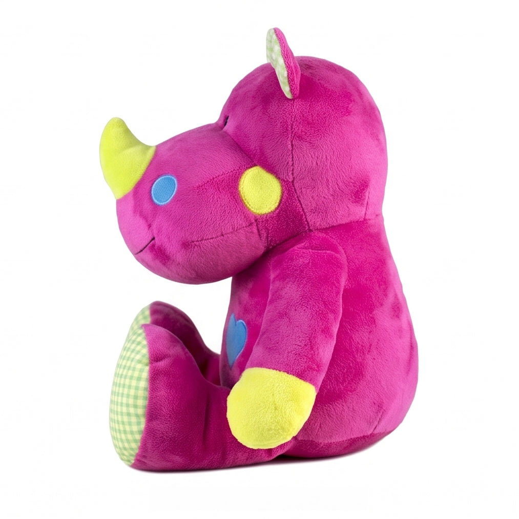 "Ryan" the 15in Valentines Day Bright Striped Rhino