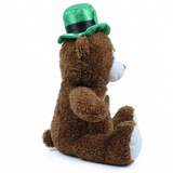 "Shamrock" the 15in St. Patricks Day Brown Bear with Rainbow