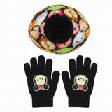 Tsum Tsum Youth Beanie Hat and Gloves Set (One Size, Minnie Black)