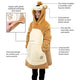 Pawley Bear Blanket Hoodie Plush Wearable Sweatshirt Kids Teens Adults Cozy