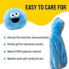 Sesame Street Cookie Monster Kids 2‑in‑1 Blanket Hoodie & Pillow Plush