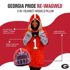 University of Georgia Snugible Hoodie Blanket Pillow 2in1 UGA Plush Gift