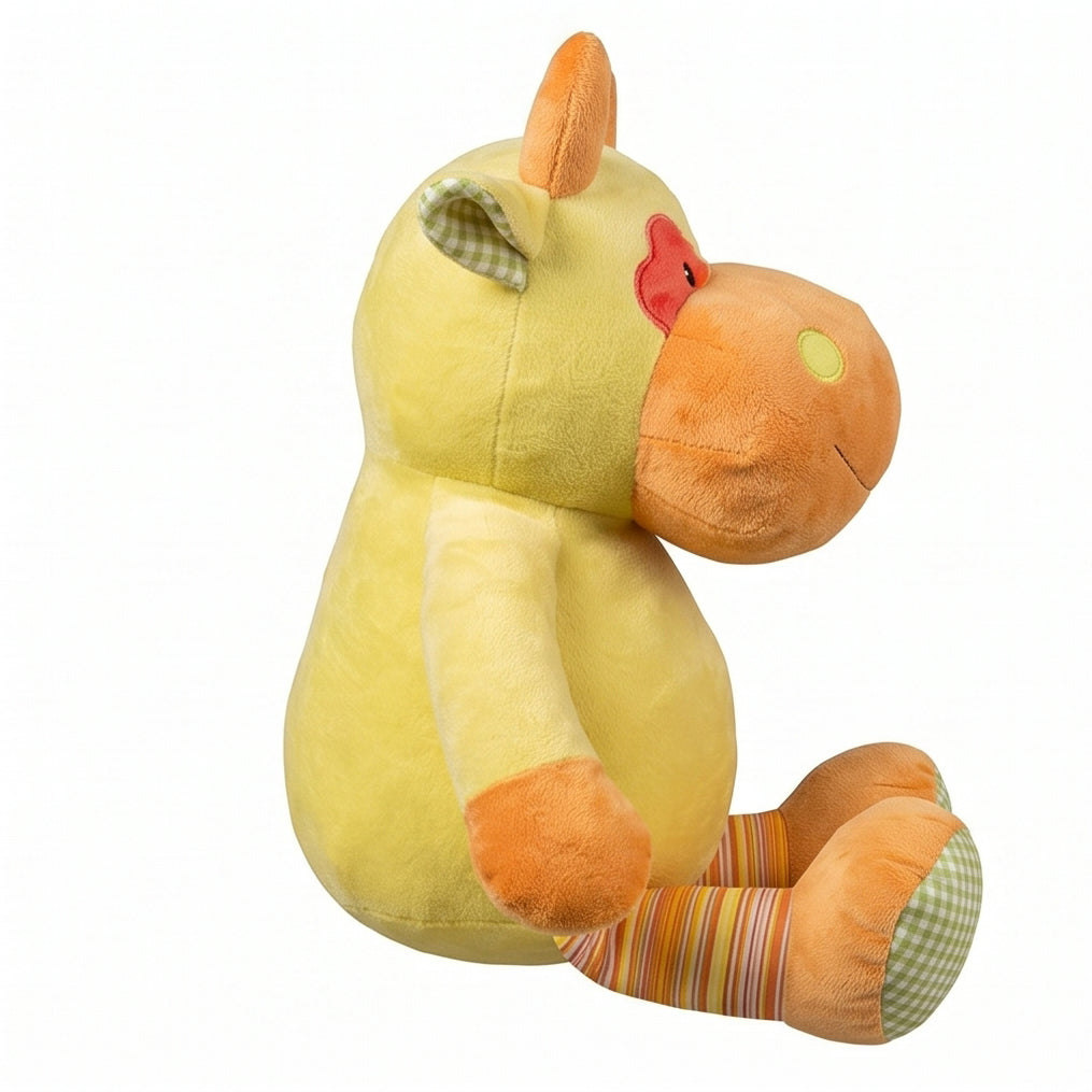 "Wellington" the 15in Bright Valentine Striped Cow by Beverly Hills Teddy Bear Company