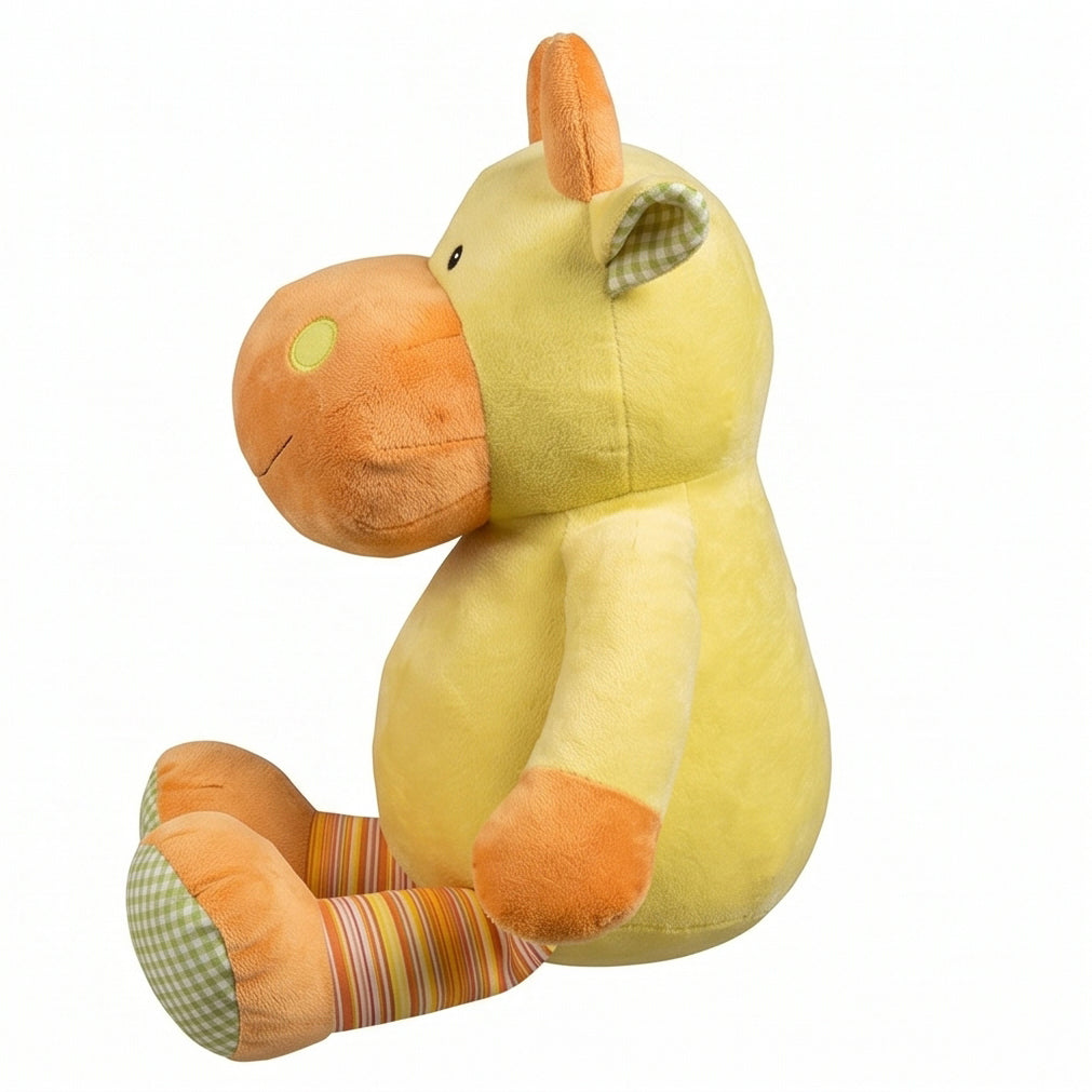 "Wellington" the 15in Bright Valentine Striped Cow by Beverly Hills Teddy Bear Company