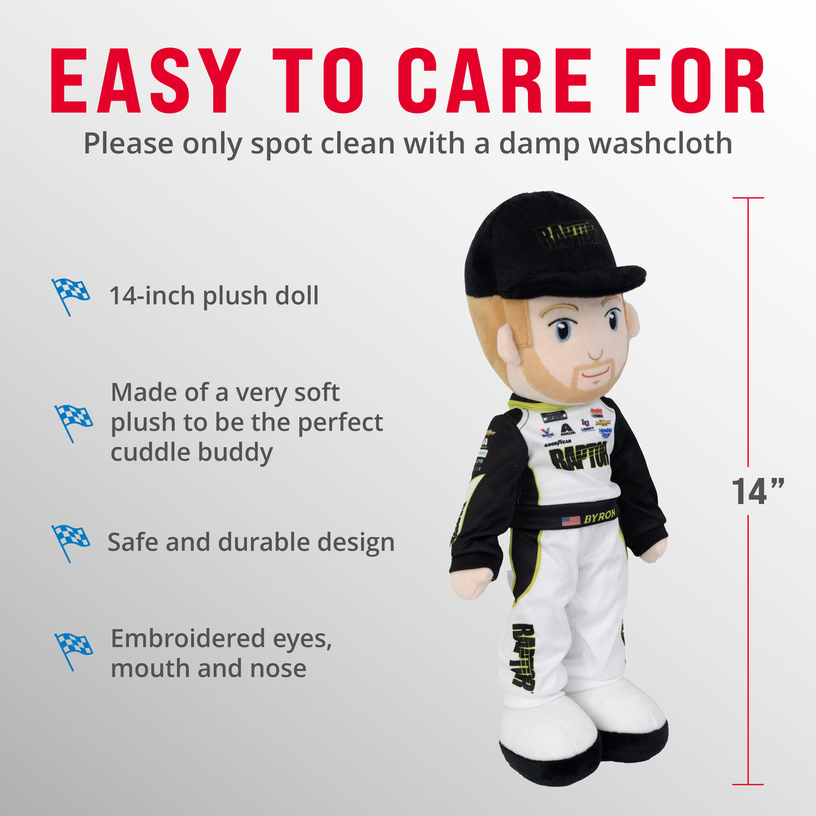 NASCAR | Hendrick Motorsports William Byron 14" Plush Figure