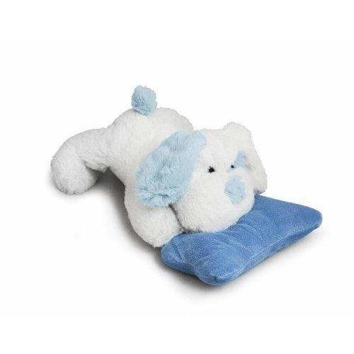 Beverly Hills Teddy Bear 12" Plush Stuffed Dog with Rattle - Blue