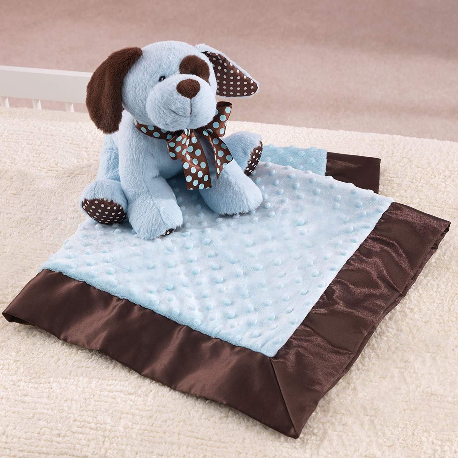 "Blinky" the 10.5in Blue Plush Puppy and Blanket Set by KidKraft