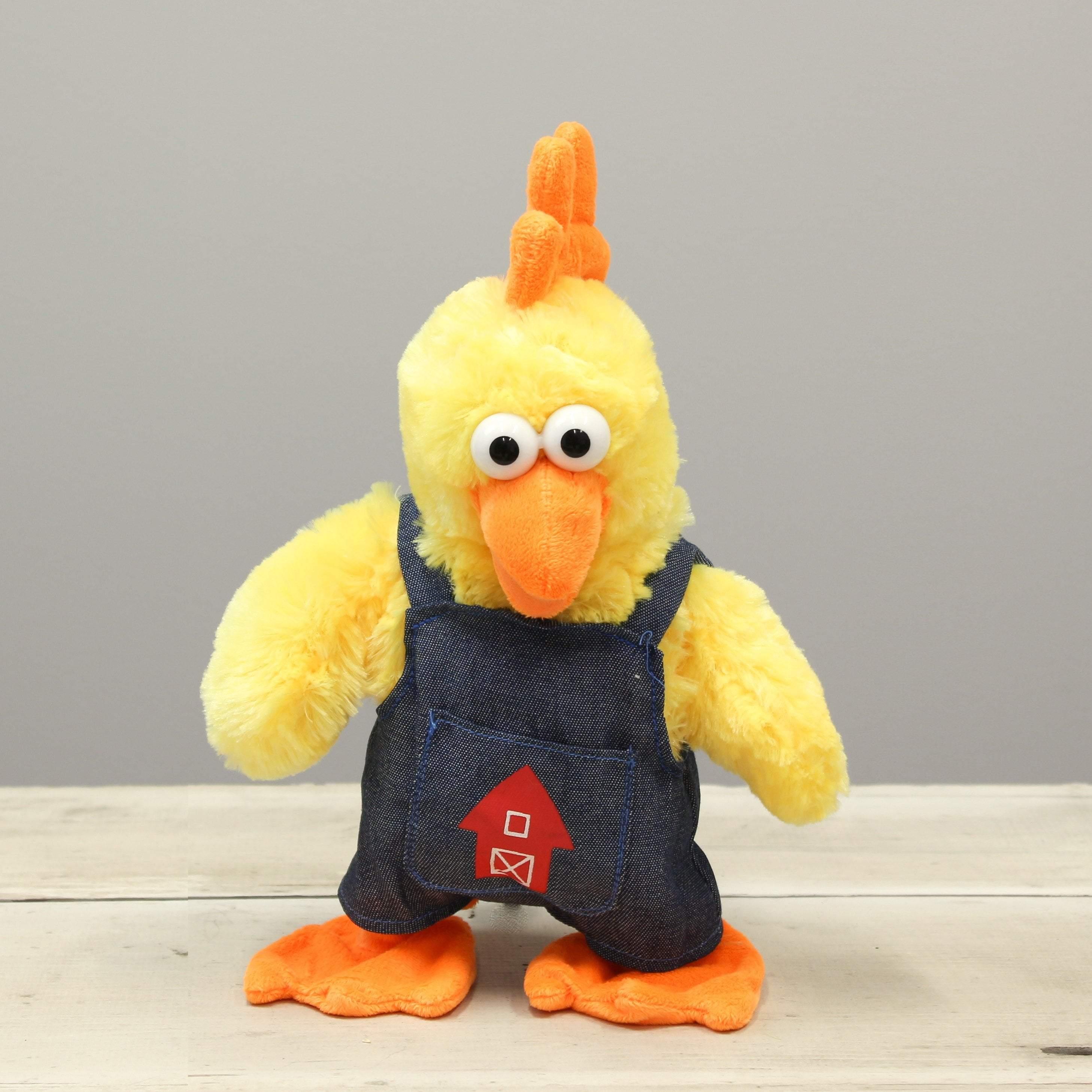 "Bucky" the 11.5in Nat and Jules Cluck Rooster Animated Plush Toy