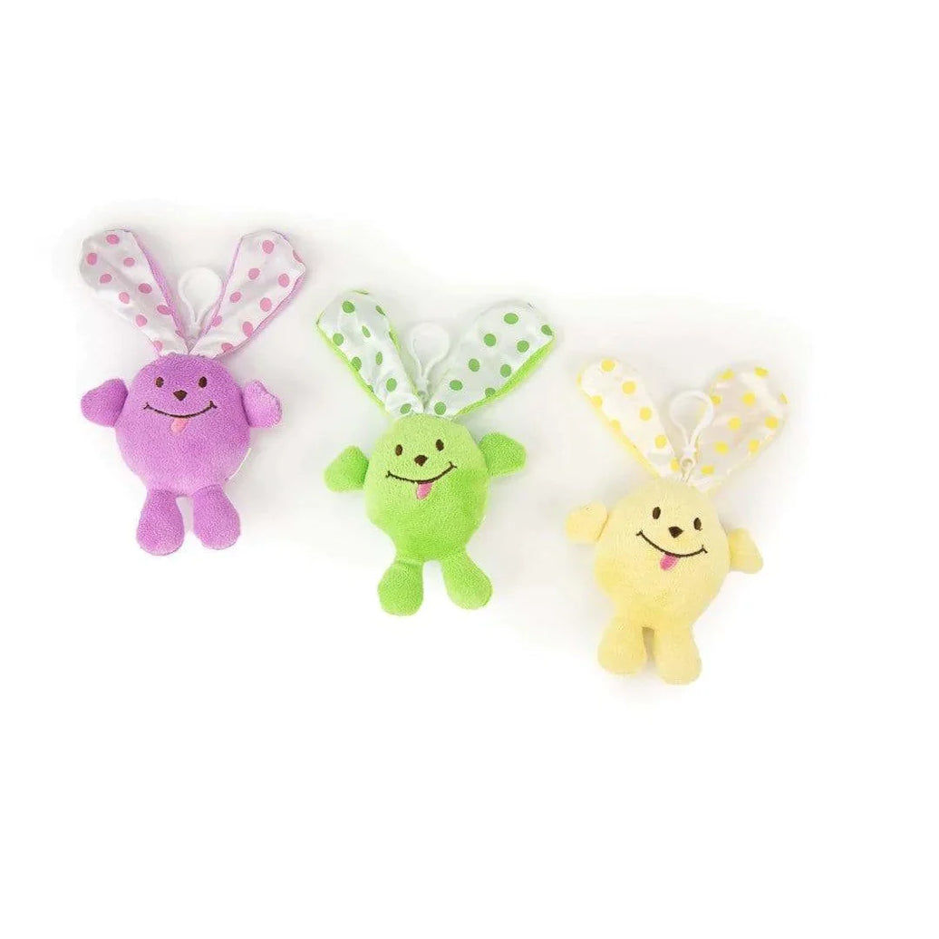 Bunny Backpack Clips (Set of 3) by Beverly Hills Teddy Bear Co
