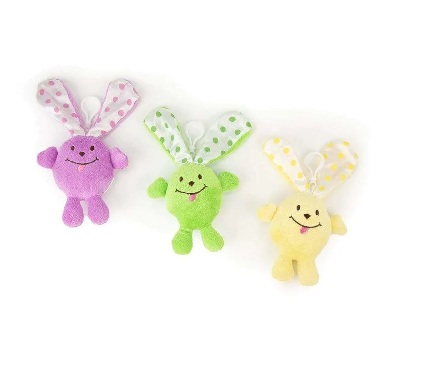 Bunny Backpack Clips (Set of 3) by Beverly Hills Teddy Bear Co