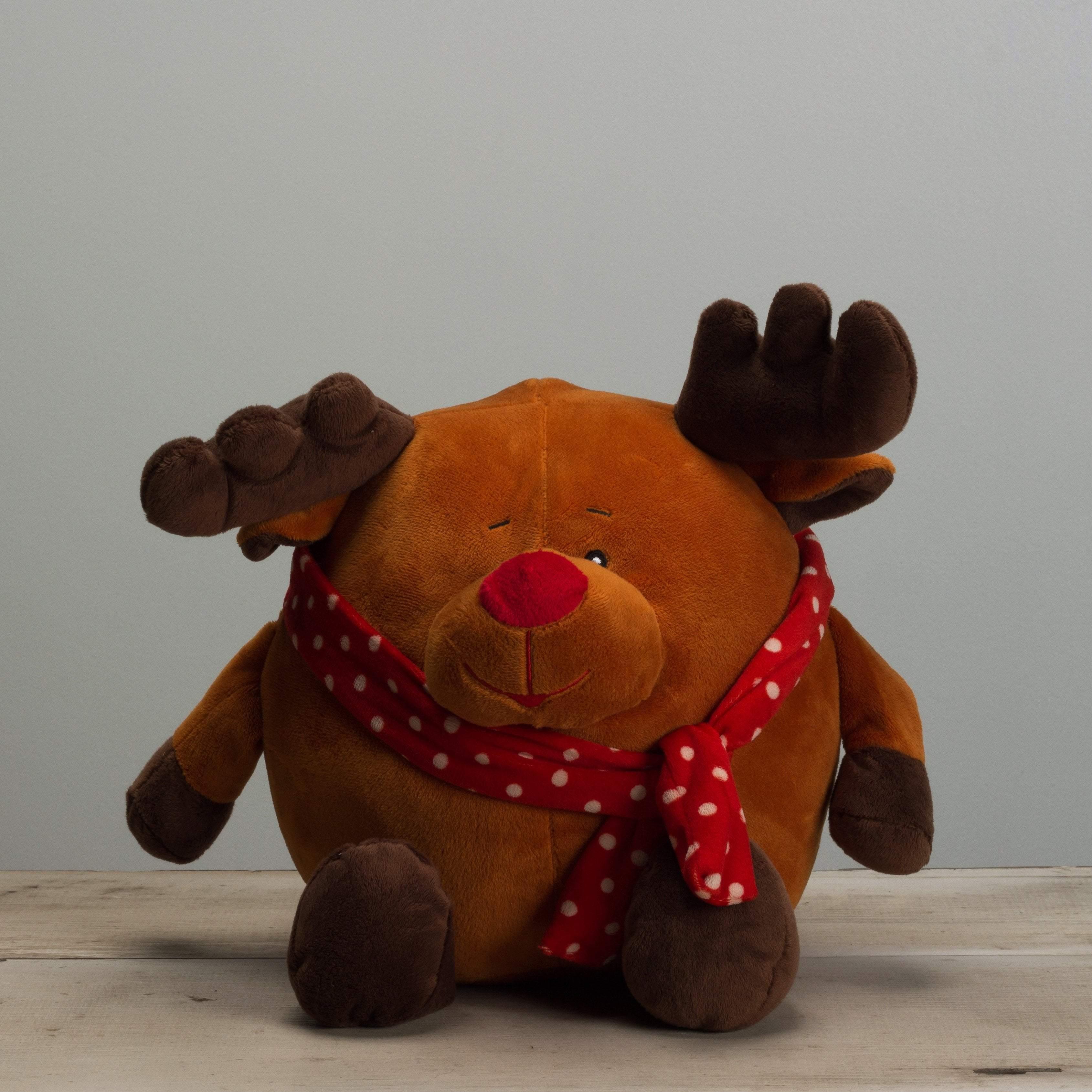 Dasher the 10in Roly Poly Reindeer Xmas Pal by Gitzy