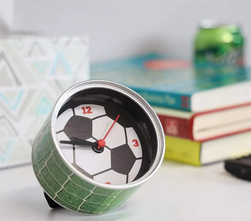 Demdaco Home PLUSHIBLE BRIDGING MILES WITH SMILES Clock in a Can Soccer