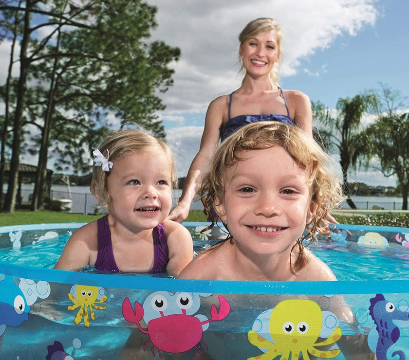 Fill-N-Fun Paddling Pool - 48 x 10 Inches, Blue