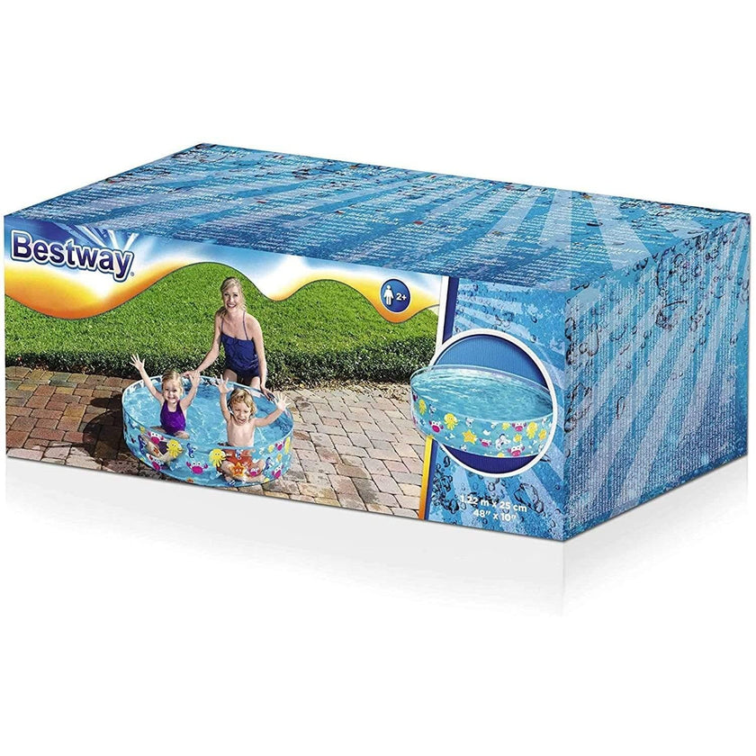 Fill-N-Fun Paddling Pool - 48 x 10 Inches, Blue