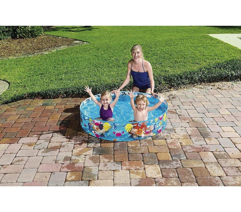 Fill-N-Fun Paddling Pool - 48 x 10 Inches, Blue