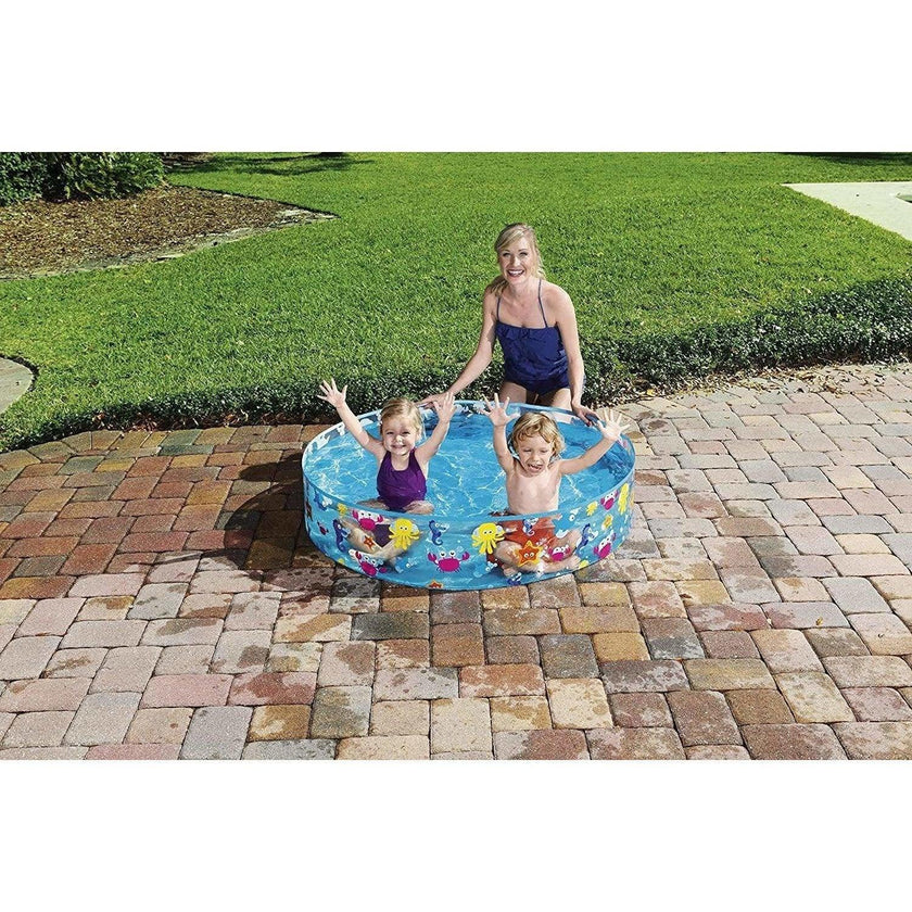 Fill-N-Fun Paddling Pool - 48 x 10 Inches, Blue