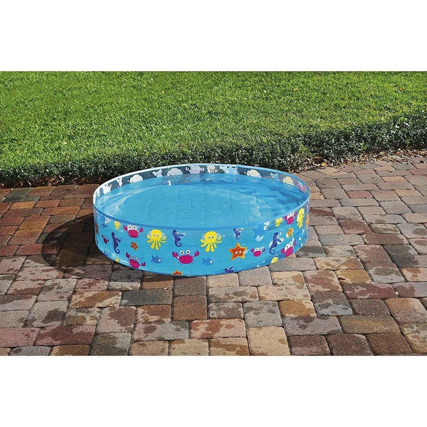 Fill-N-Fun Paddling Pool - 48 x 10 Inches, Blue