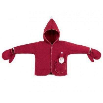 North American Bear Fuzzy Wear Santa Suit Jacket Red, 12 -18 months