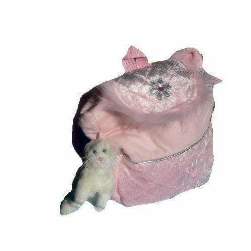 Ganz Love to Go Pink Plush Backpack with Kitten Keyclip