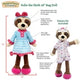 Sharewood Forest Friends Rag Doll Sofie the Sloth Plush + Playscape Set 18"
